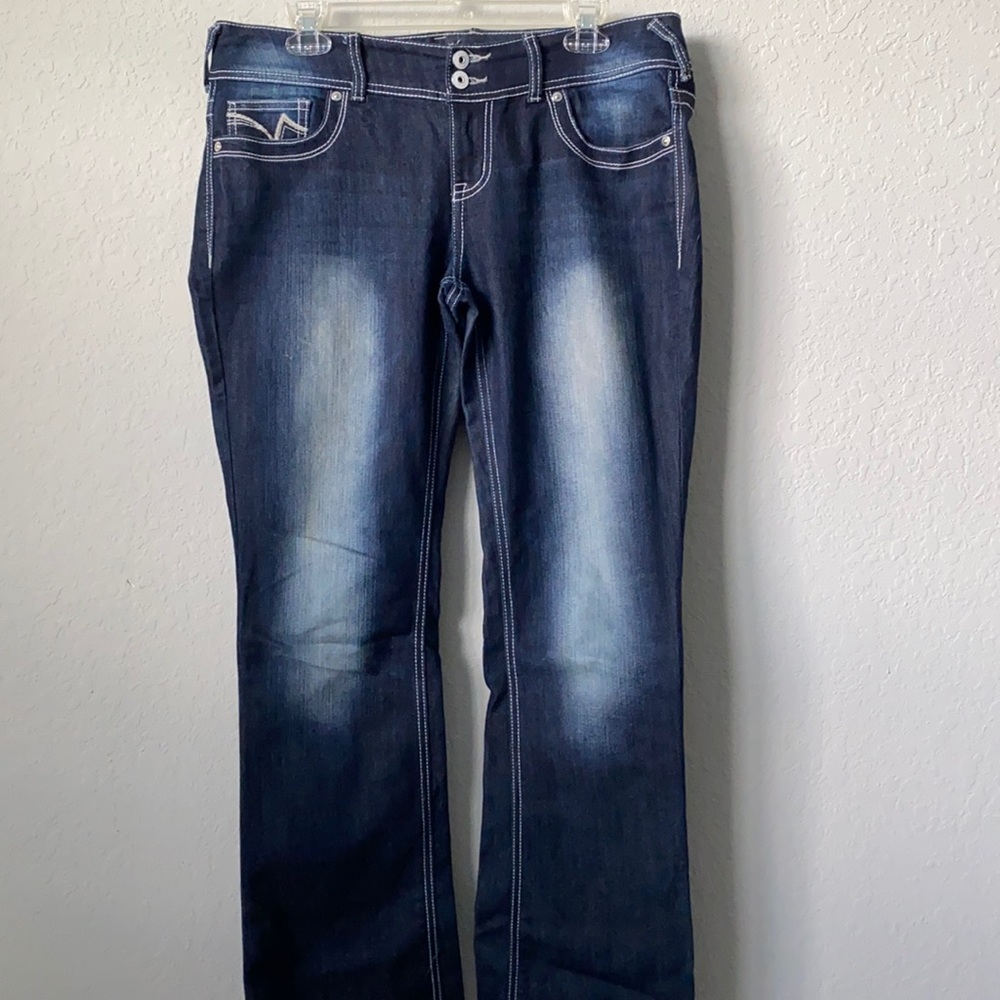 Back in style!!! Vanity Wide leg jeans, dark wash